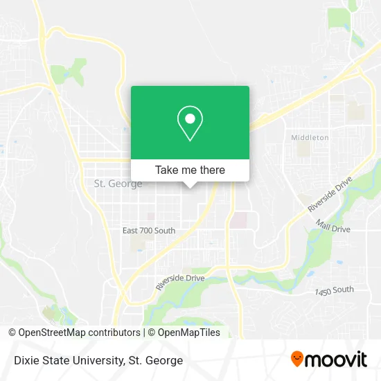 Dixie State University map