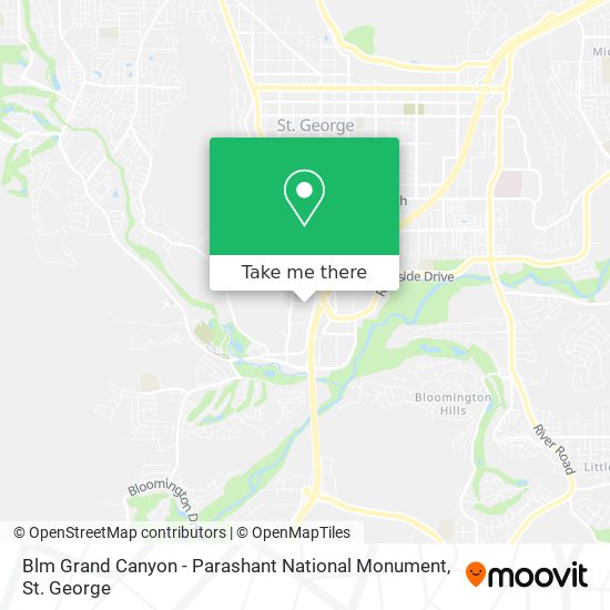 Mapa de Blm Grand Canyon - Parashant National Monument