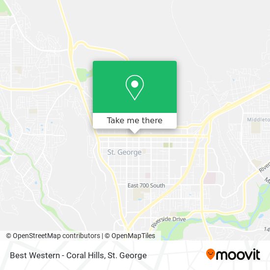 Best Western - Coral Hills map