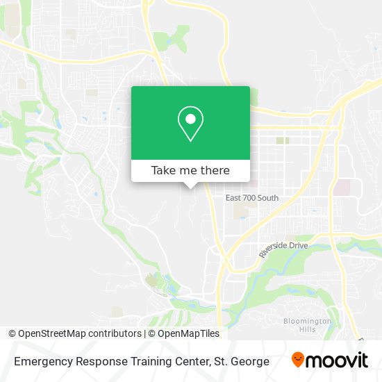 Emergency Response Training Center map