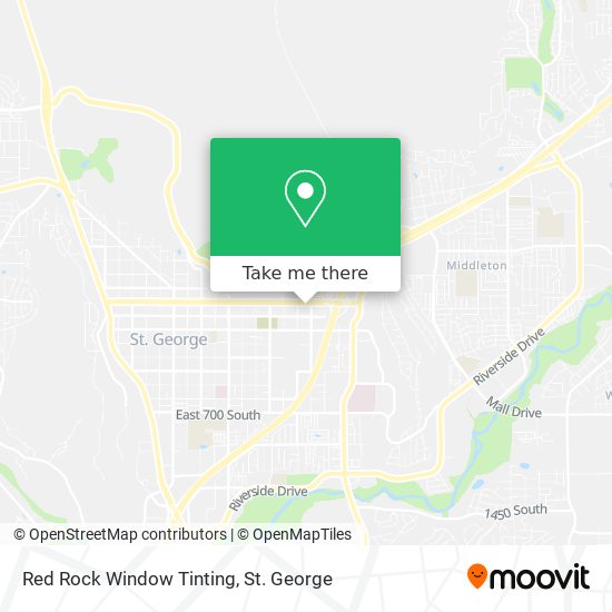 Red Rock Window Tinting map