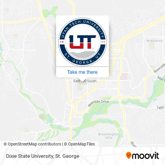 Mapa de Dixie State University