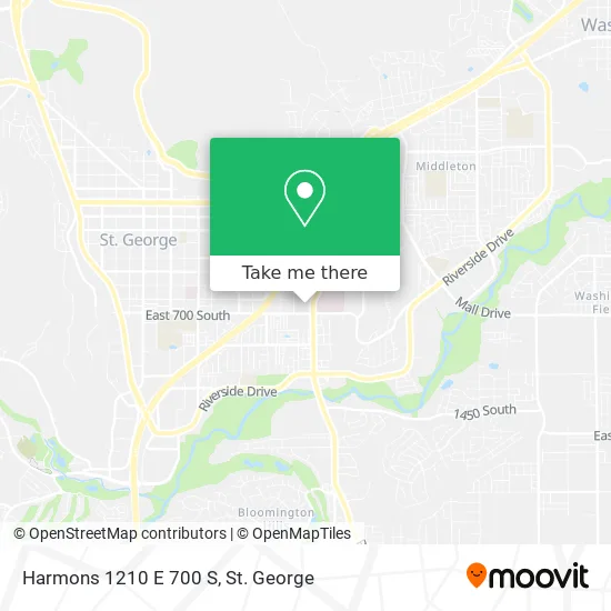 Mapa de Harmons 1210 E 700 S