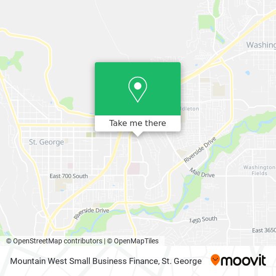 Mapa de Mountain West Small Business Finance