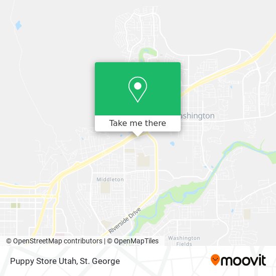 Mapa de Puppy Store Utah