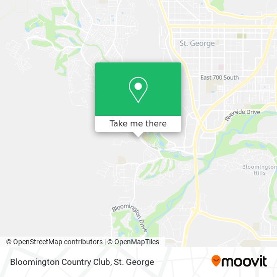 Mapa de Bloomington Country Club