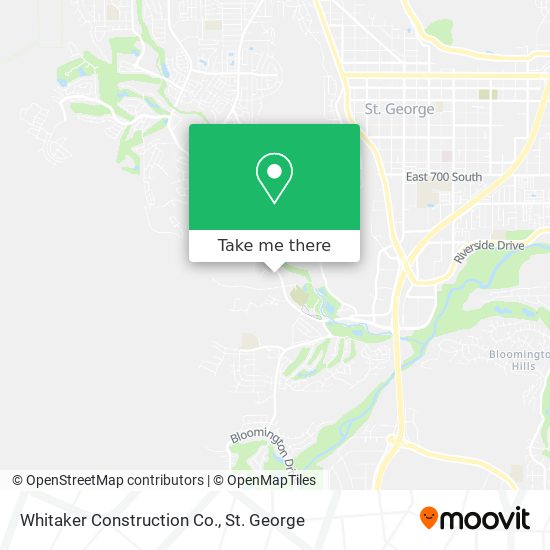 Mapa de Whitaker Construction Co.