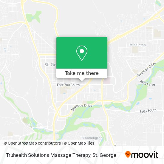 Mapa de Truhealth Solutions Massage Therapy