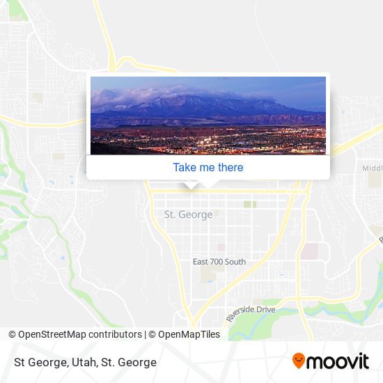 St George, Utah map