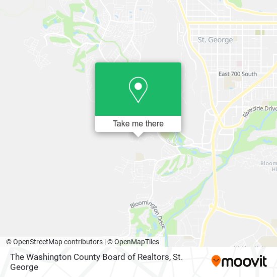 The Washington County Board of Realtors map