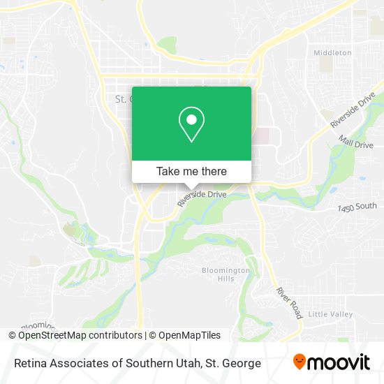 Retina Associates of Southern Utah map