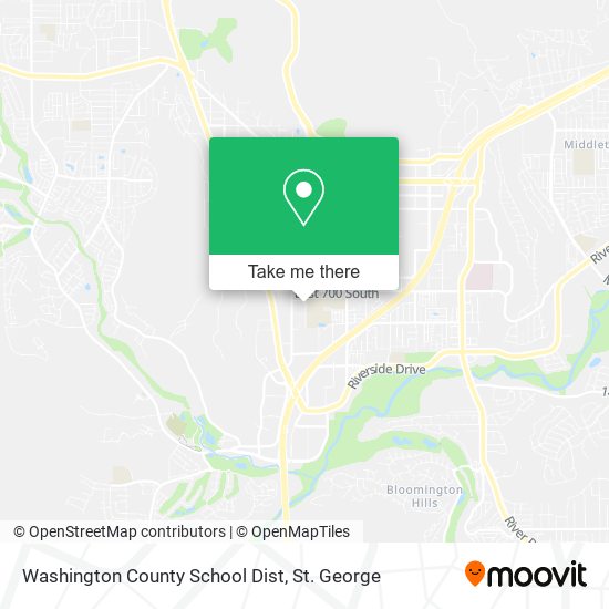 Washington County School Dist map