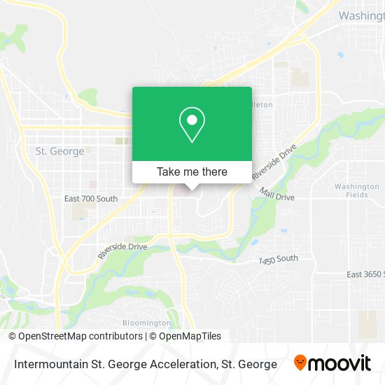 Intermountain St. George Acceleration map