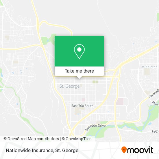 Mapa de Nationwide Insurance