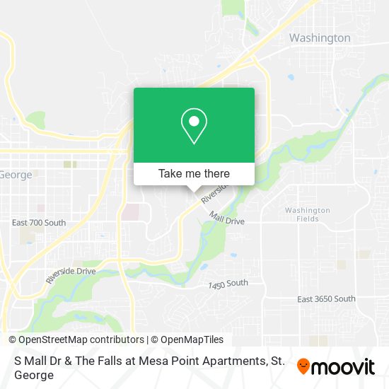 Mapa de S Mall Dr & The Falls at Mesa Point Apartments