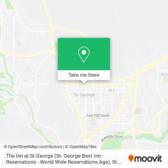 Mapa de The Inn at St George (St. George Best Inn - Reservations - World Wide Reservations Age)