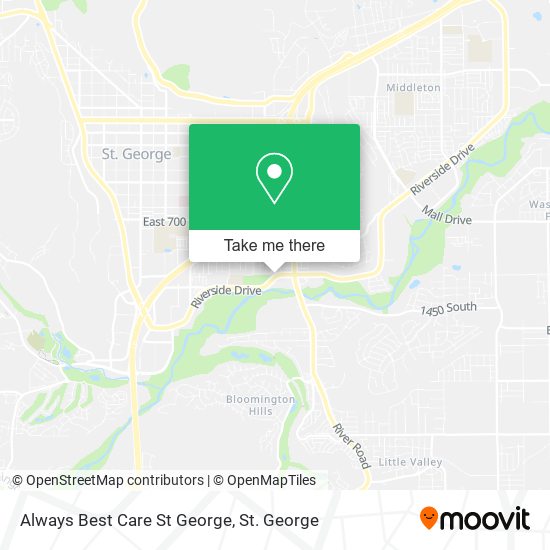 Always Best Care St George map