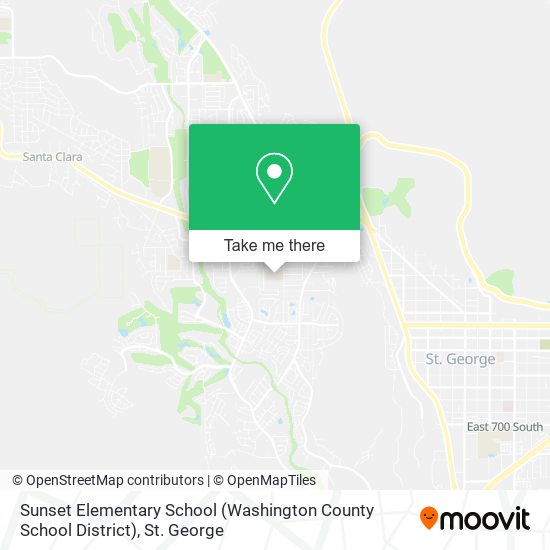 Sunset Elementary School (Washington County School District) map