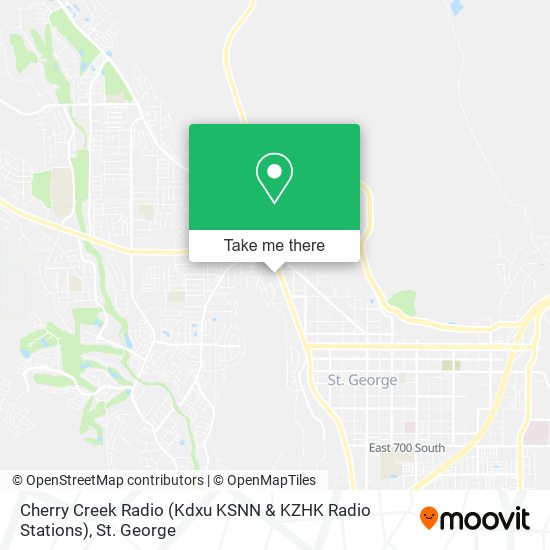 Mapa de Cherry Creek Radio (Kdxu KSNN & KZHK Radio Stations)