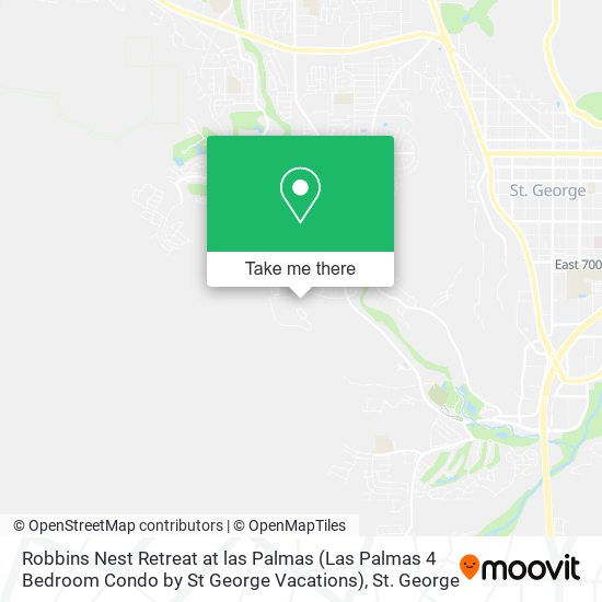 Mapa de Robbins Nest Retreat at las Palmas (Las Palmas 4 Bedroom Condo by St George Vacations)