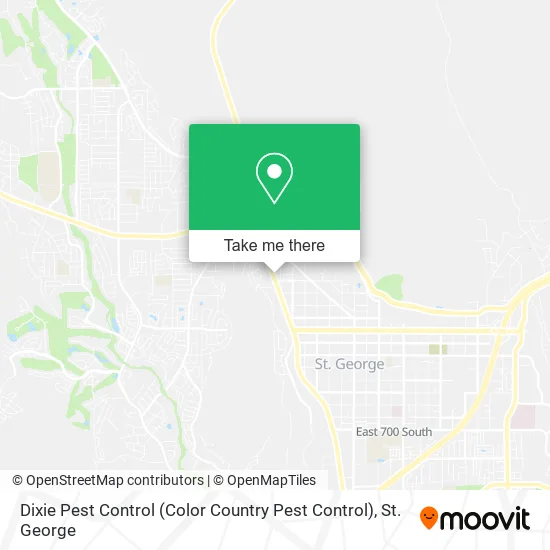 Mapa de Dixie Pest Control (Color Country Pest Control)