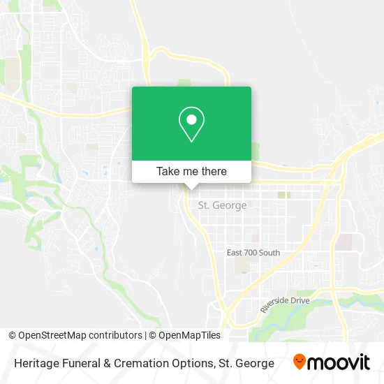 Heritage Funeral & Cremation Options map