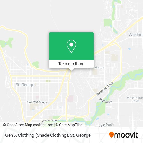 Gen X Clothing (Shade Clothing) map