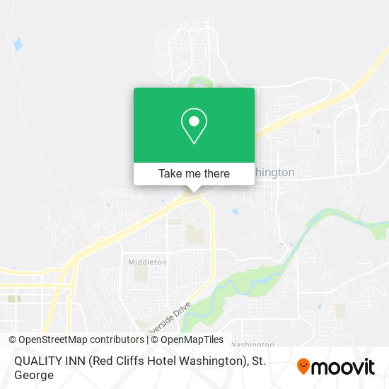 QUALITY INN (Red Cliffs Hotel Washington) map