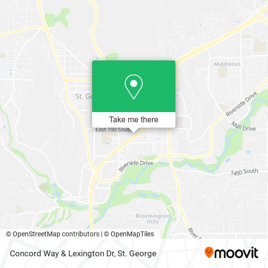 Concord Way & Lexington Dr map