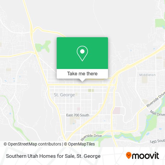 Southern Utah Homes for Sale map