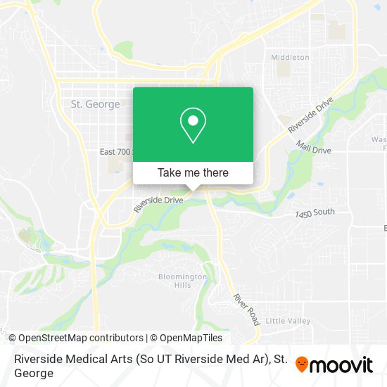 Riverside Medical Arts (So UT Riverside Med Ar) map