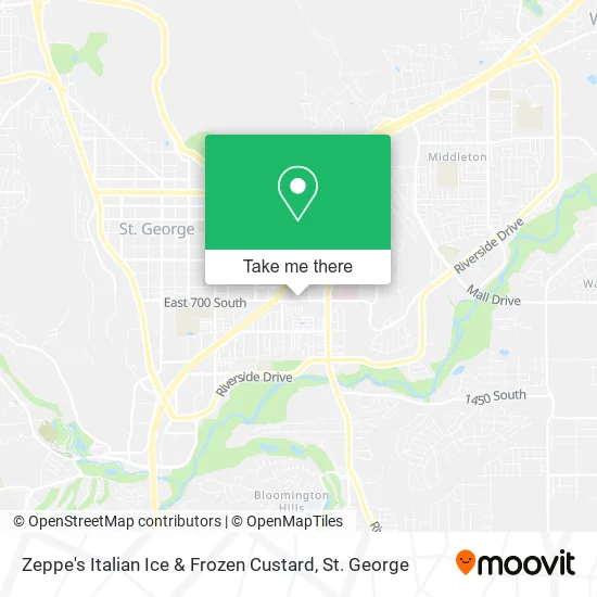 Mapa de Zeppe's Italian Ice & Frozen Custard