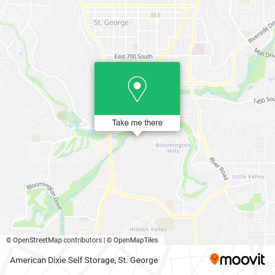 American Dixie Self Storage map