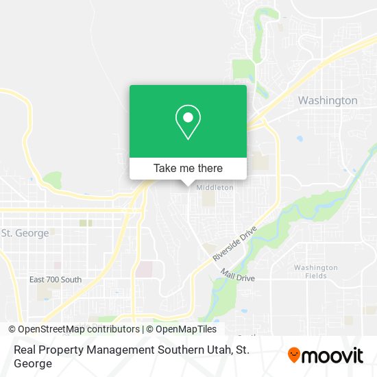 Real Property Management Southern Utah map