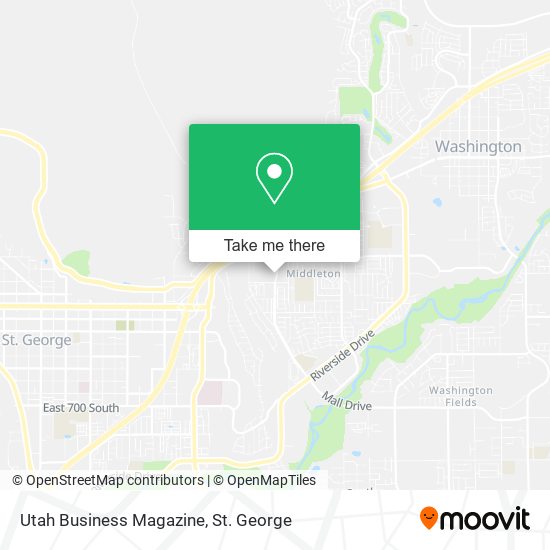 Mapa de Utah Business Magazine