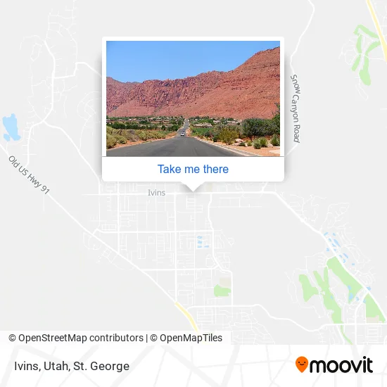 Mapa de Ivins, Utah