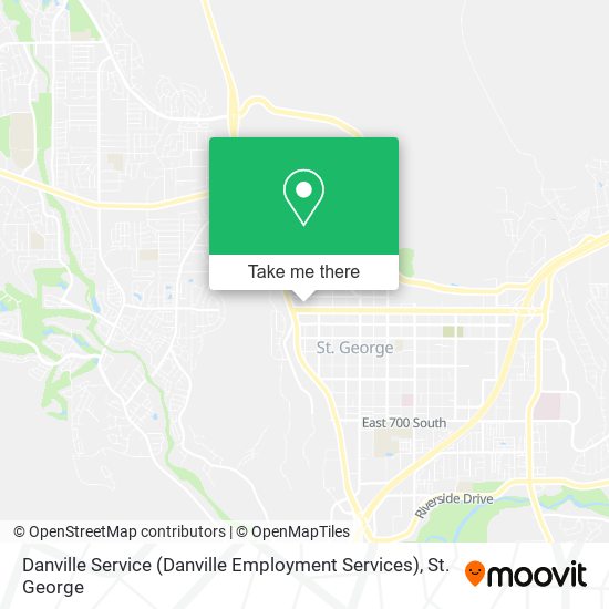 Mapa de Danville Service (Danville Employment Services)