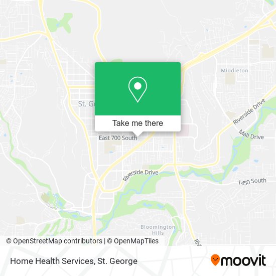 Home Health Services map