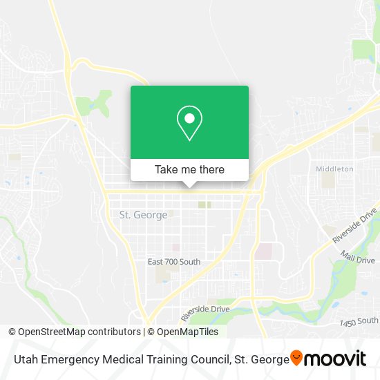 Utah Emergency Medical Training Council map