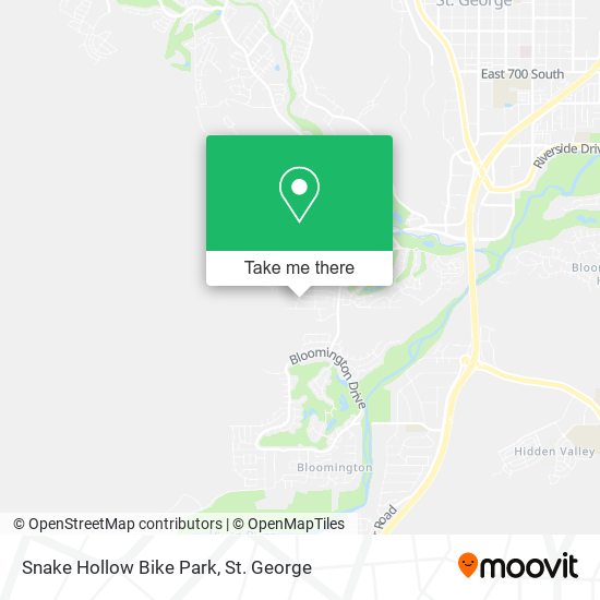 Mapa de Snake Hollow Bike Park