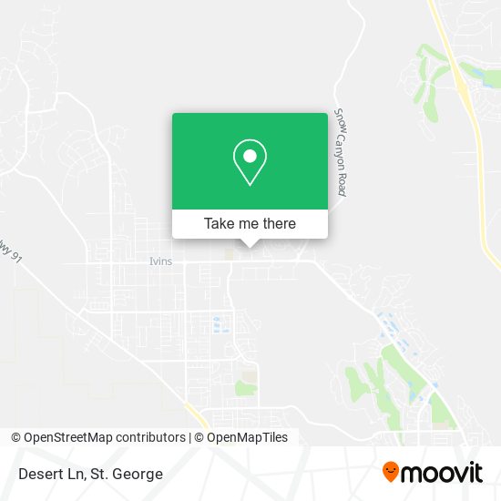 Desert Ln map