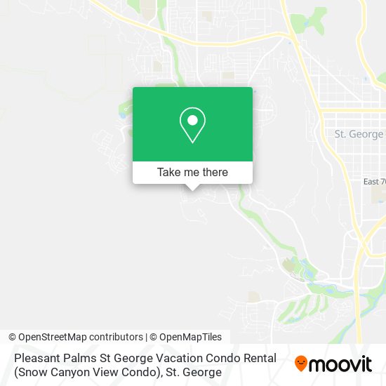 Mapa de Pleasant Palms St George Vacation Condo Rental (Snow Canyon View Condo)