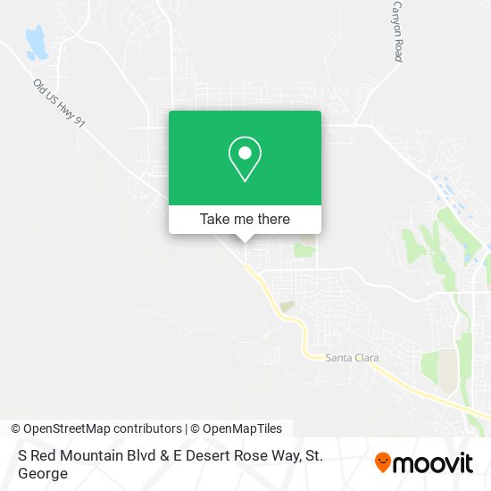 S Red Mountain Blvd & E Desert Rose Way map