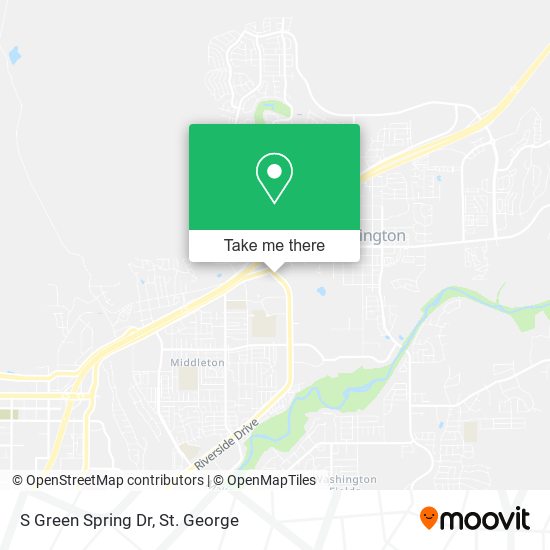 S Green Spring Dr map