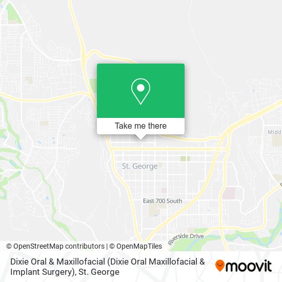 Mapa de Dixie Oral & Maxillofacial (Dixie Oral Maxillofacial & Implant Surgery)