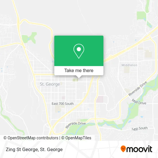 Zing St George map