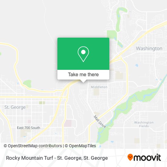 Rocky Mountain Turf - St. George map