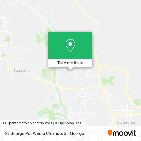 St George Pet Waste Cleanup map