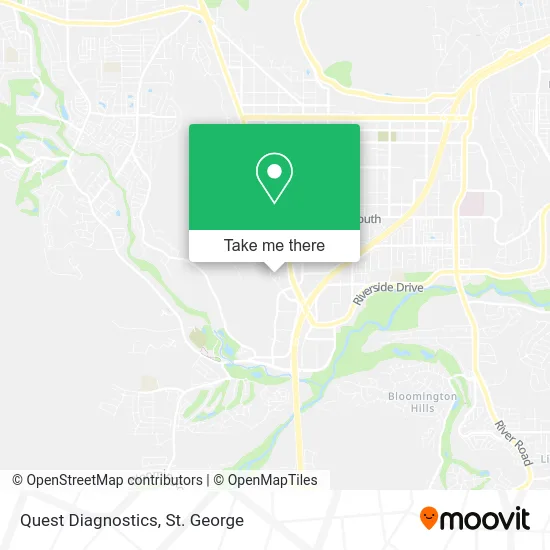 Quest Diagnostics map