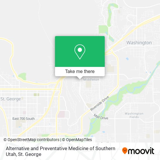 Alternative and Preventative Medicine of Southern Utah map